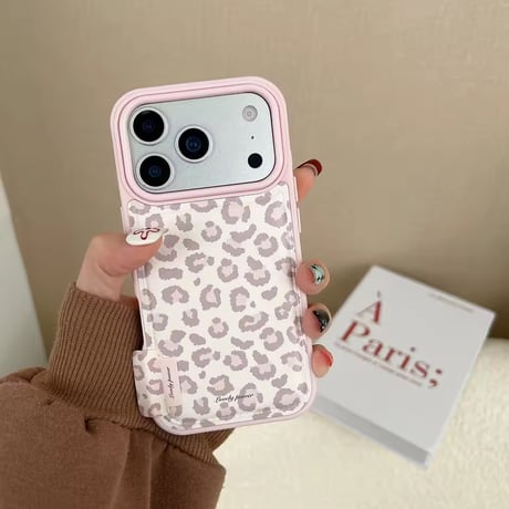 S75156 ピンクエッジ ガーリーアニマル柄 iPhoneケース