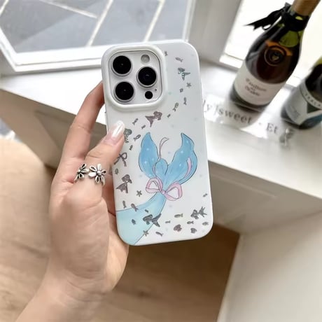 S75670 マーメイドリボンチャーム付き iPhoneケース