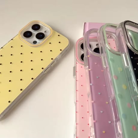 S74735 カラードットデザイン iPhoneケース