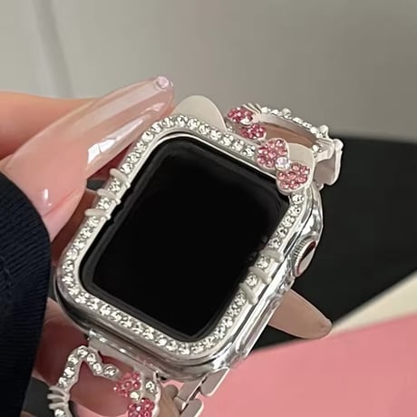 N00149 キラキラリボン Apple Watchカバー