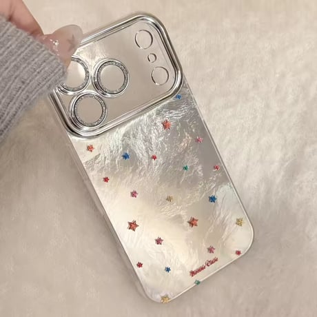 S75577 カラフルスターダスト iPhoneケース