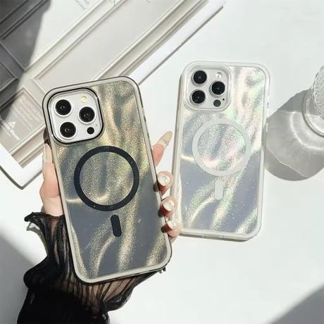 【即納商品】S74576 MagSafe対応オーロラクリアiPhoneケース