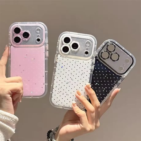 S75345 きらめきスター×ドットiPhoneケース