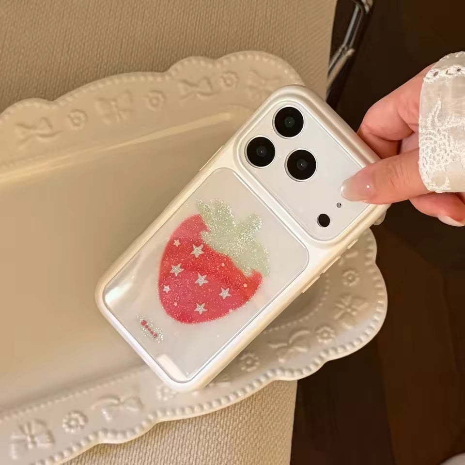S75653 キラめきいちごモチーフ iPhoneケース | nanomita