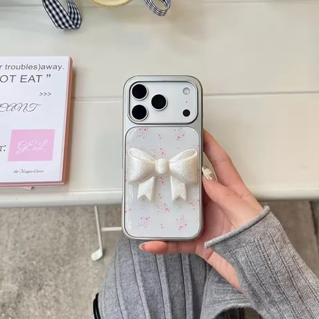 S75212 クラシカルリボン ガーリーiPhoneケース