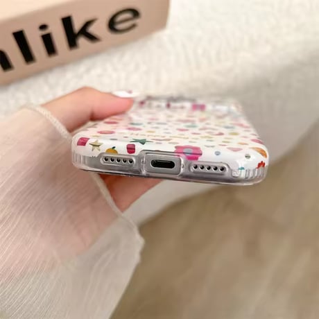 S75076 ほっこりアニマル×フラワー iPhoneケース