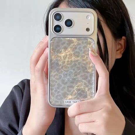 S75232 ニュアンスレオパード iPhoneケース
