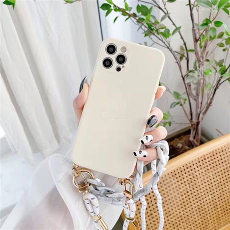 K22944 マットチェーンストラップ iPhoneケース