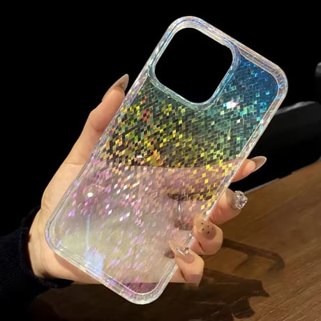 S74608 きらめきホログラムのiphoneケース
