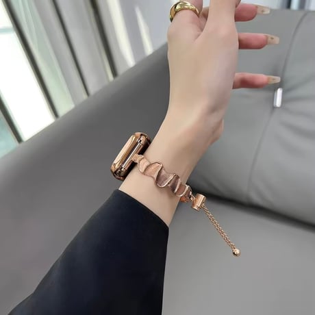 N00185 ウェーブチェーンのApple Watchベルト