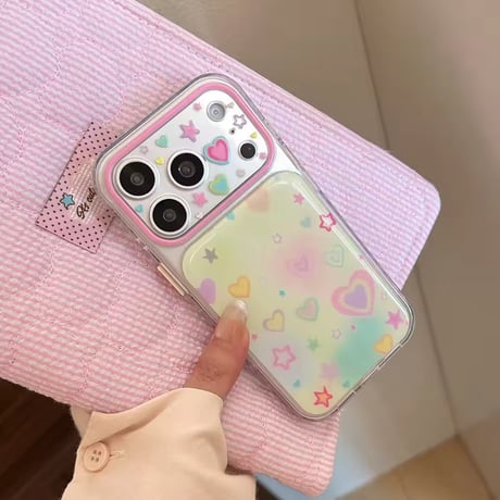 S75667 ゆめかわハートスター iPhoneケース
