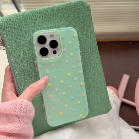 S74735 カラードットデザイン iPhoneケース