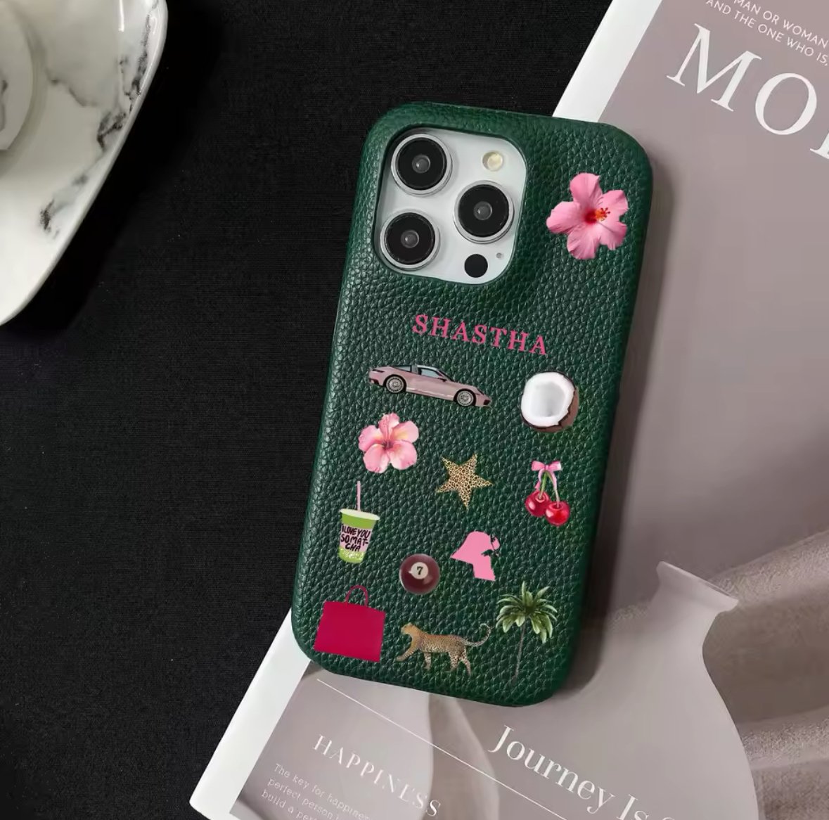 S74517 オーダーネーム入りデコレーションiPhoneケース | nanomita