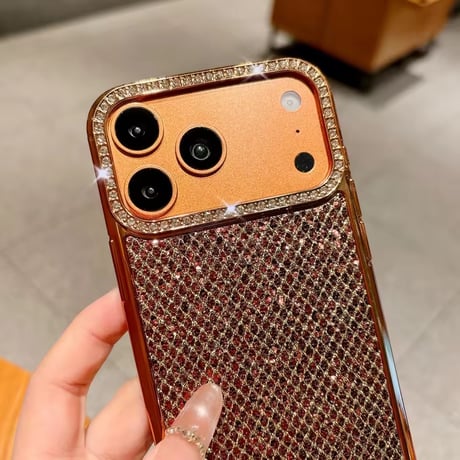 S75542 ラグジュアリーグリッターiPhoneケース