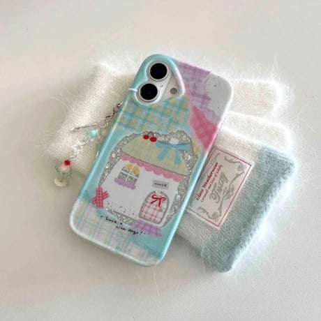K22679 チェリースイートハウス iPhoneケース