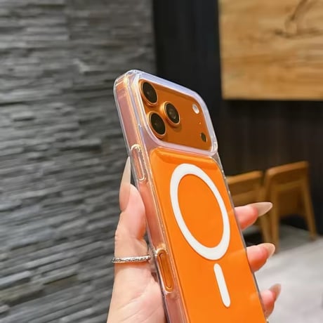 S75155 カラーパネル MagSafe対応クリア iPhoneケース