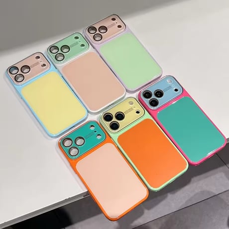 S75642 ポップカラーブロックiPhoneケース