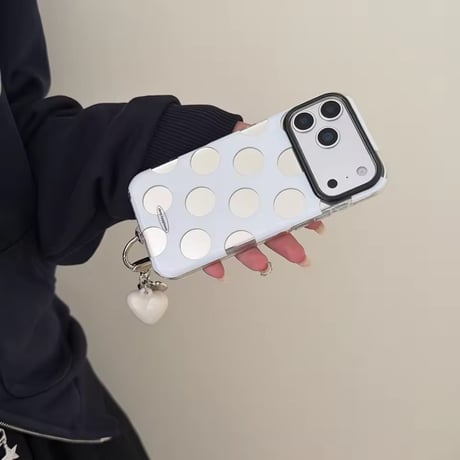 S75640 ハートチャームドット iPhoneケース