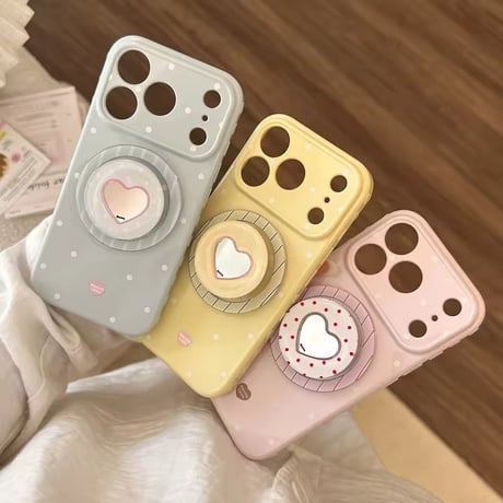 K23095 ハートグリップドットiPhoneケース