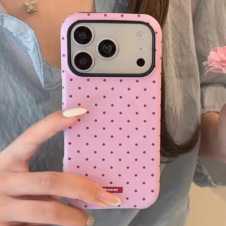 S75552 クラシックドットガーリーiPhoneケース
