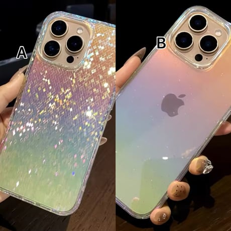 S74608 きらめきホログラムのiphoneケース