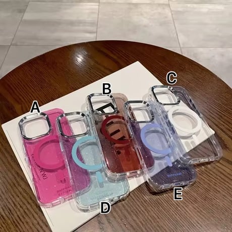【即納商品】S74605 グリッタークリアMagSafe対応iPhoneケース