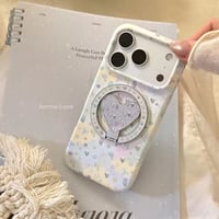 K23160 ハートリングフラワー MagSafeグリップ付きiPhoneケース