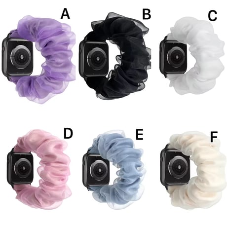 N00195 シフォンフリル Apple Watchバンド