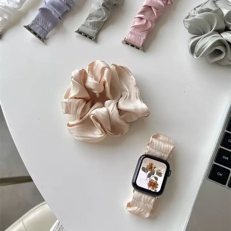 N00054 サテンシュシュ Apple Watchベルト