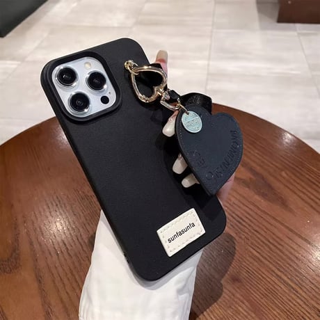 【即納商品】S74551 ハートチャーム付きiPhoneケース
