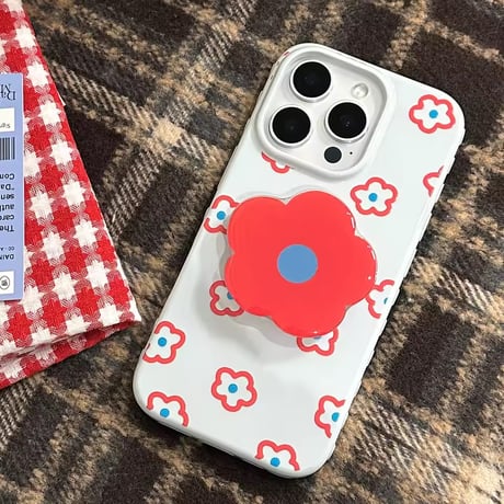 K22992 ポピーガーデン グリップ付きiPhoneケース