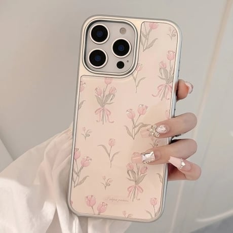 S74670 チューリップブーケのiPhoneケース