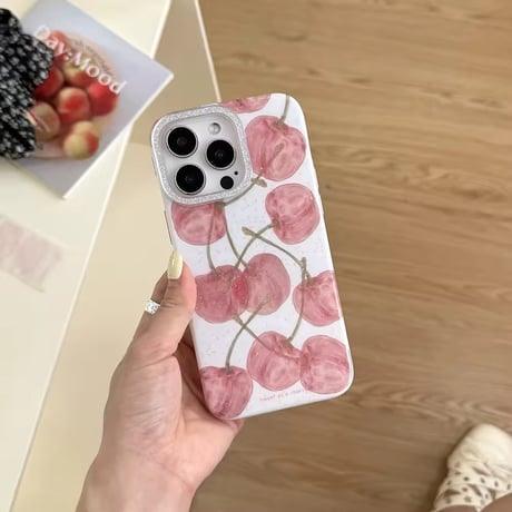 S74809 チェリースパークルiPhoneケース
