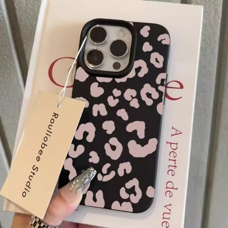 S74956 カラフルレオパード iPhoneケース