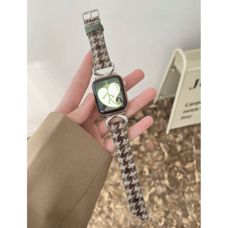 N00075  千鳥格子クラシックApplewatchベルト