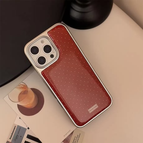 S74506 チェリーレッドドットiPhoneケース