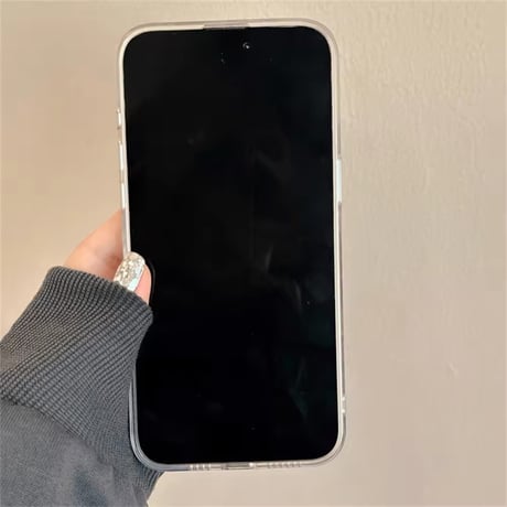 L62176 クリア蝶々とパールのiPhoneケース