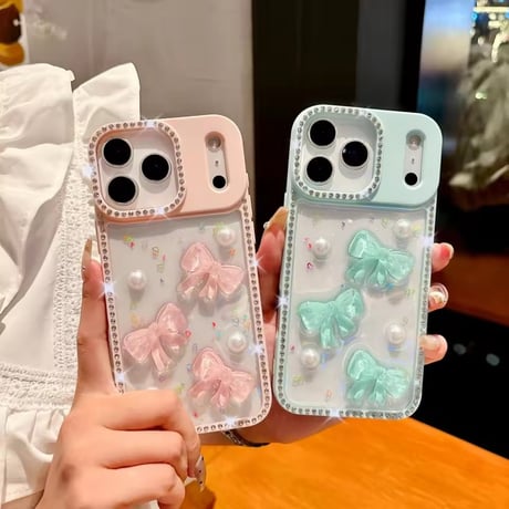 【即納商品】L62316 リボンパールきらめき iPhoneケース