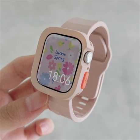 N00154 カラフルシリコン Apple Watchケースバンド