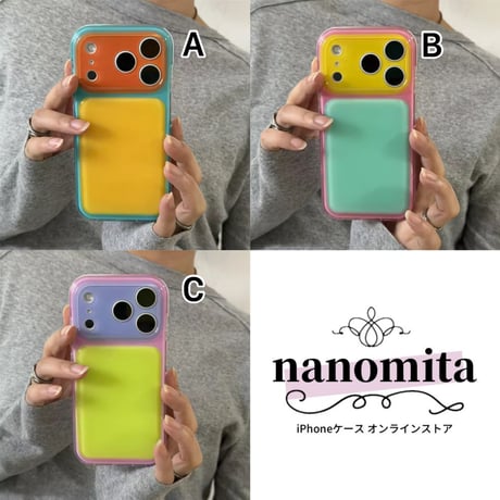 S75681 ポップバイカラー iPhoneケース