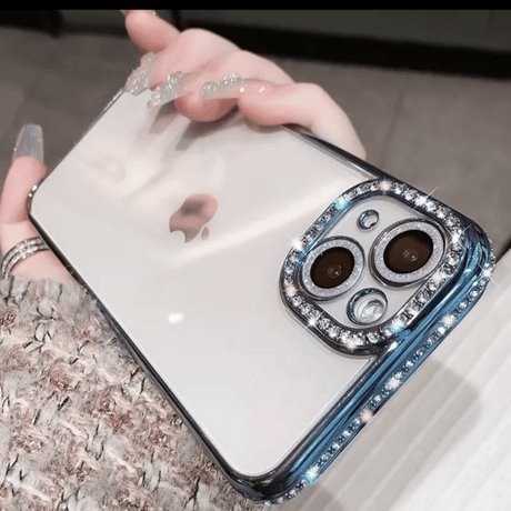【即納商品】L61376 Sparkle Frame Clear Case（スパークルフレームクリアケース）