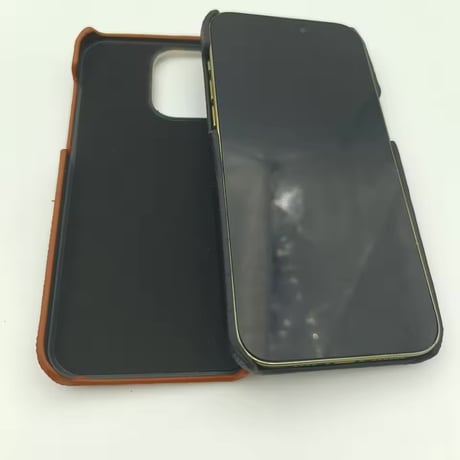 K23055 イニシャル刻印対応 カードポケット付きiPhoneケース