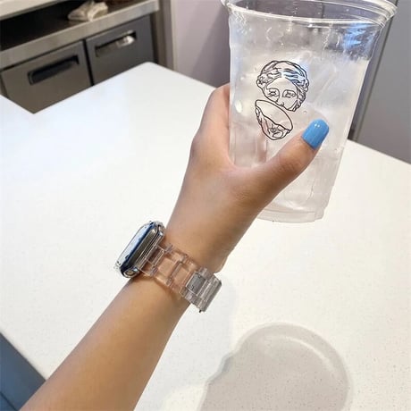 N00024 Clear Crystal Apple Watchベルト