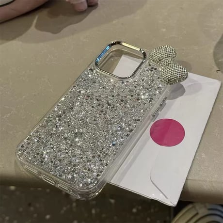 【即納商品】S74434 ジュエリーリボングリッター iPhoneケース