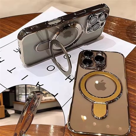 【即納商品】K22966 グロッシーリング MagSafe対応 iPhoneケース