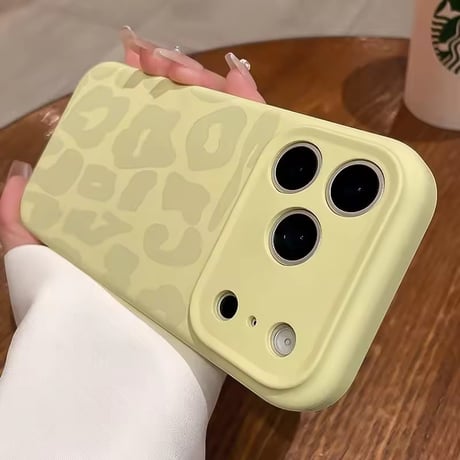 【即納商品】S75153 バイカラー レオパードマット iPhoneケース