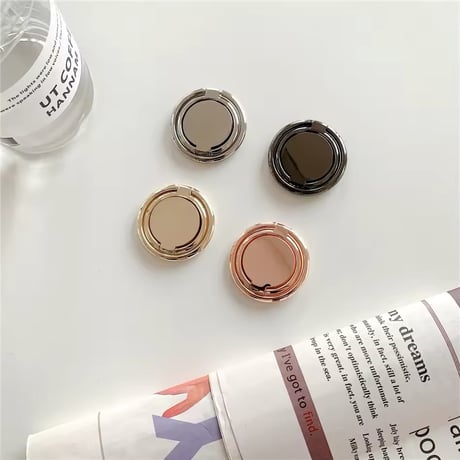 P0322 シンプルメタルスマホリングホルダー