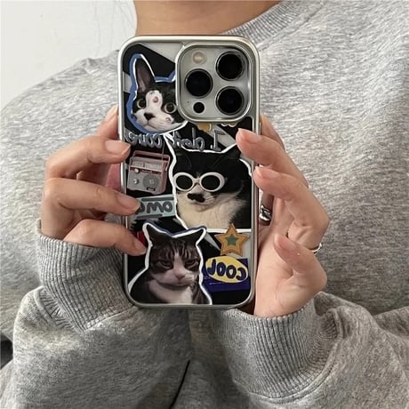 S74829 クールキャットポップ iPhoneケース