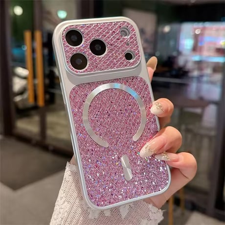 S75163 ジュエルグリッター MagSafe iPhoneケース