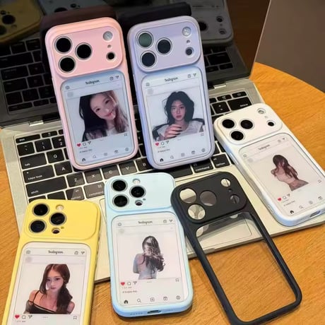 L62471 はさめる推しフォトiPhoneケース